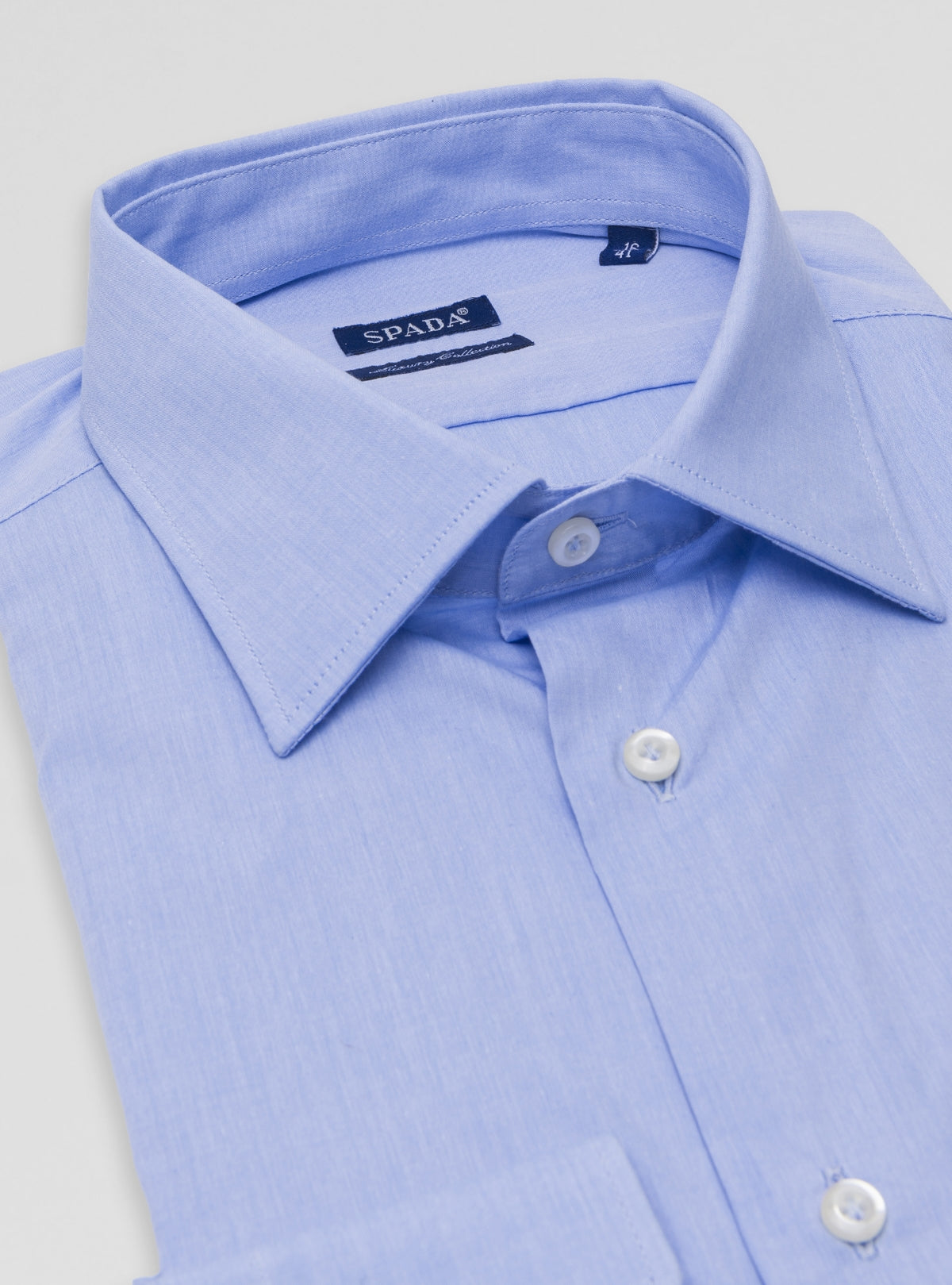 Camicia uomo collo italiano in 100% cotone-1