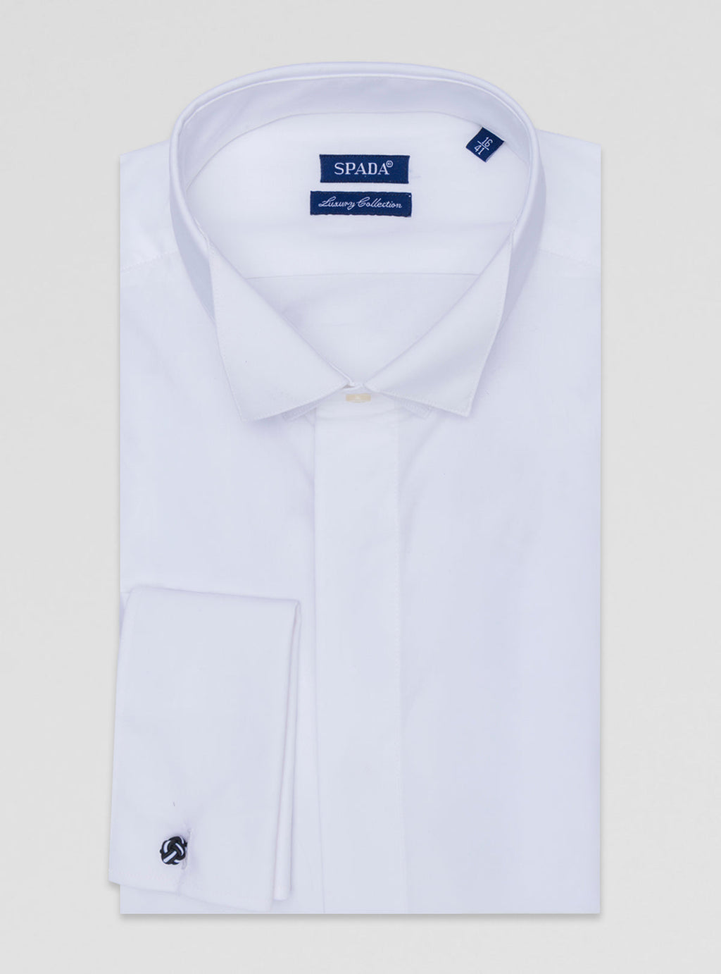 Camicia collo diplomatico 100% cotone-0
