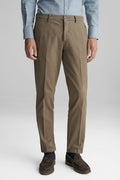 Pantaloni Chino in cotone a trama elasticizzato-0
