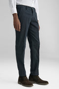 Pantaloni Chino in cotone a trama elasticizzato-0