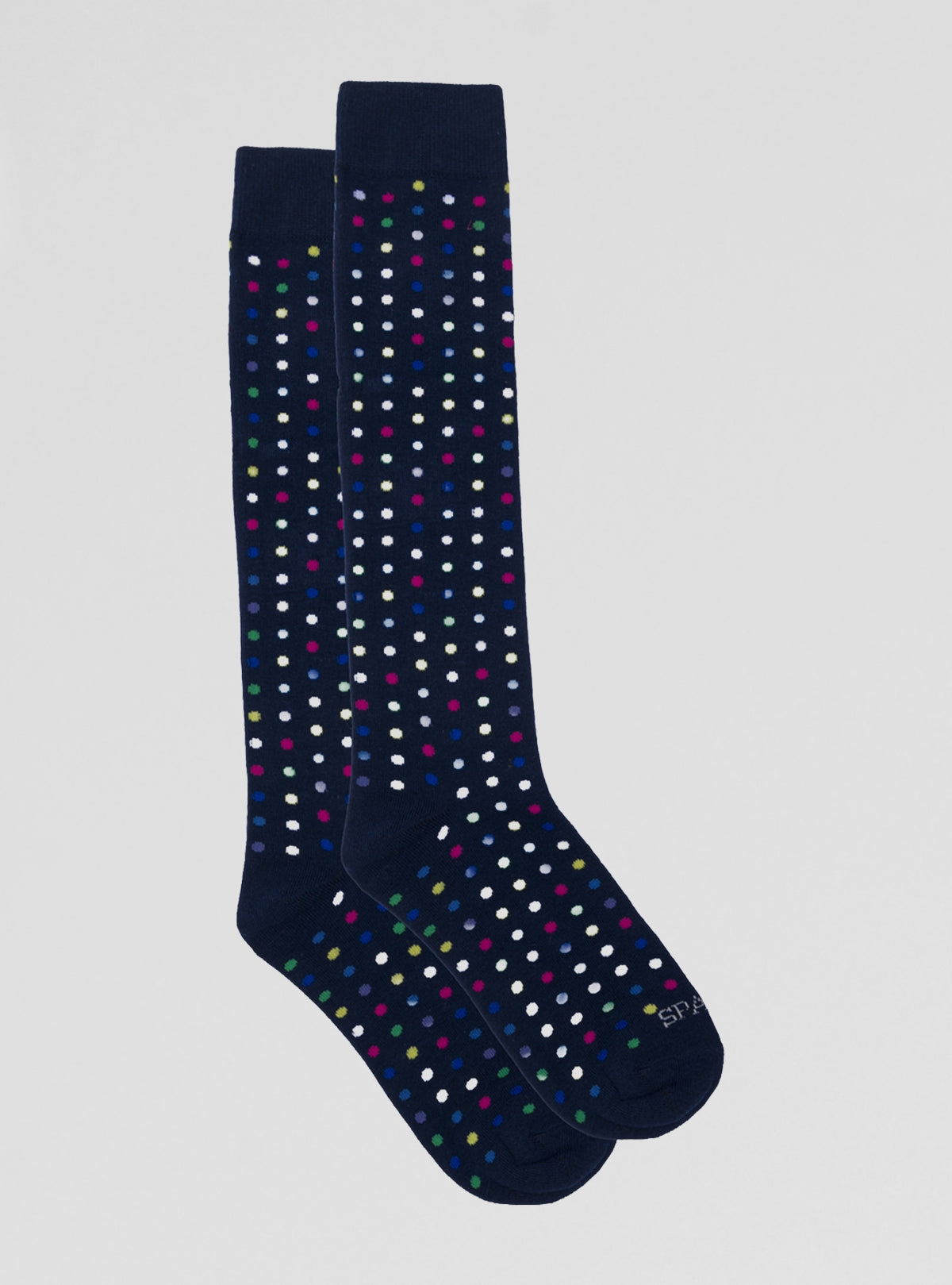 Calze a pois in cotone elasticizzato-0