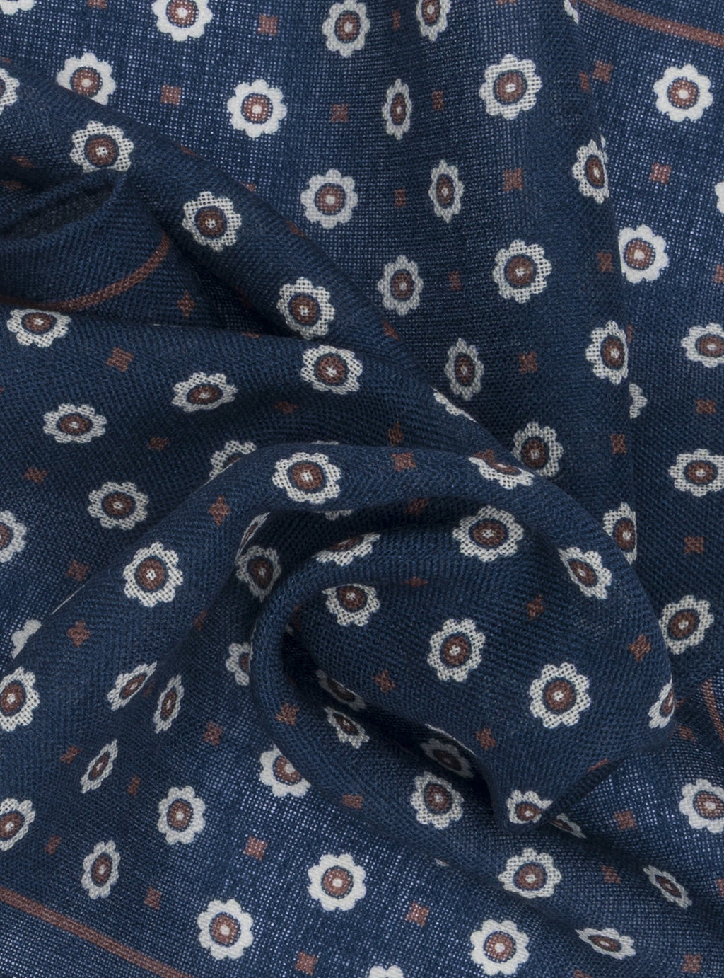 Pochette da giacca a fantasia in lana-1
