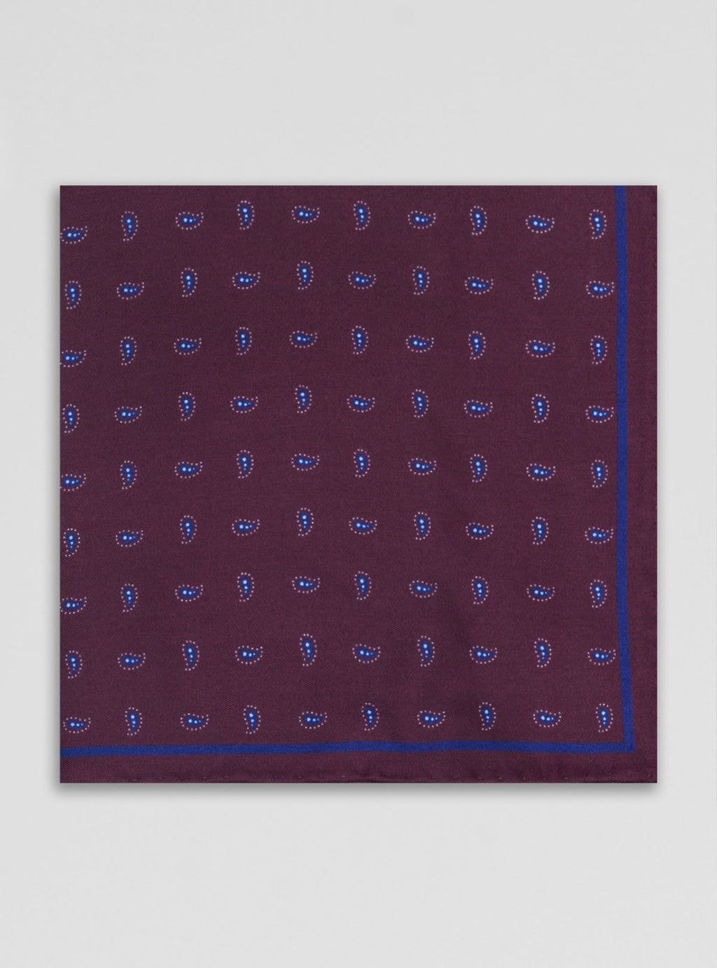 Pochette da giacca a fantasia in seta-0