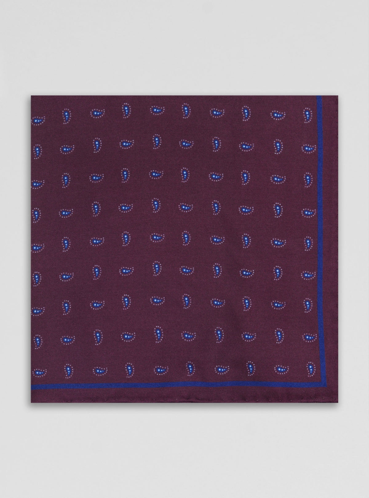 Pochette da giacca a fantasia in seta-0