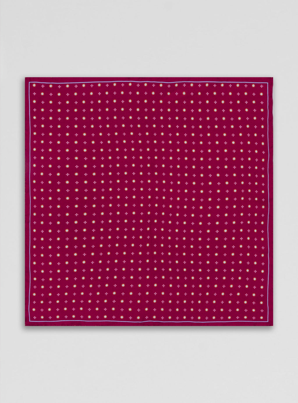 Pochette da giacca a fantasia in seta-0