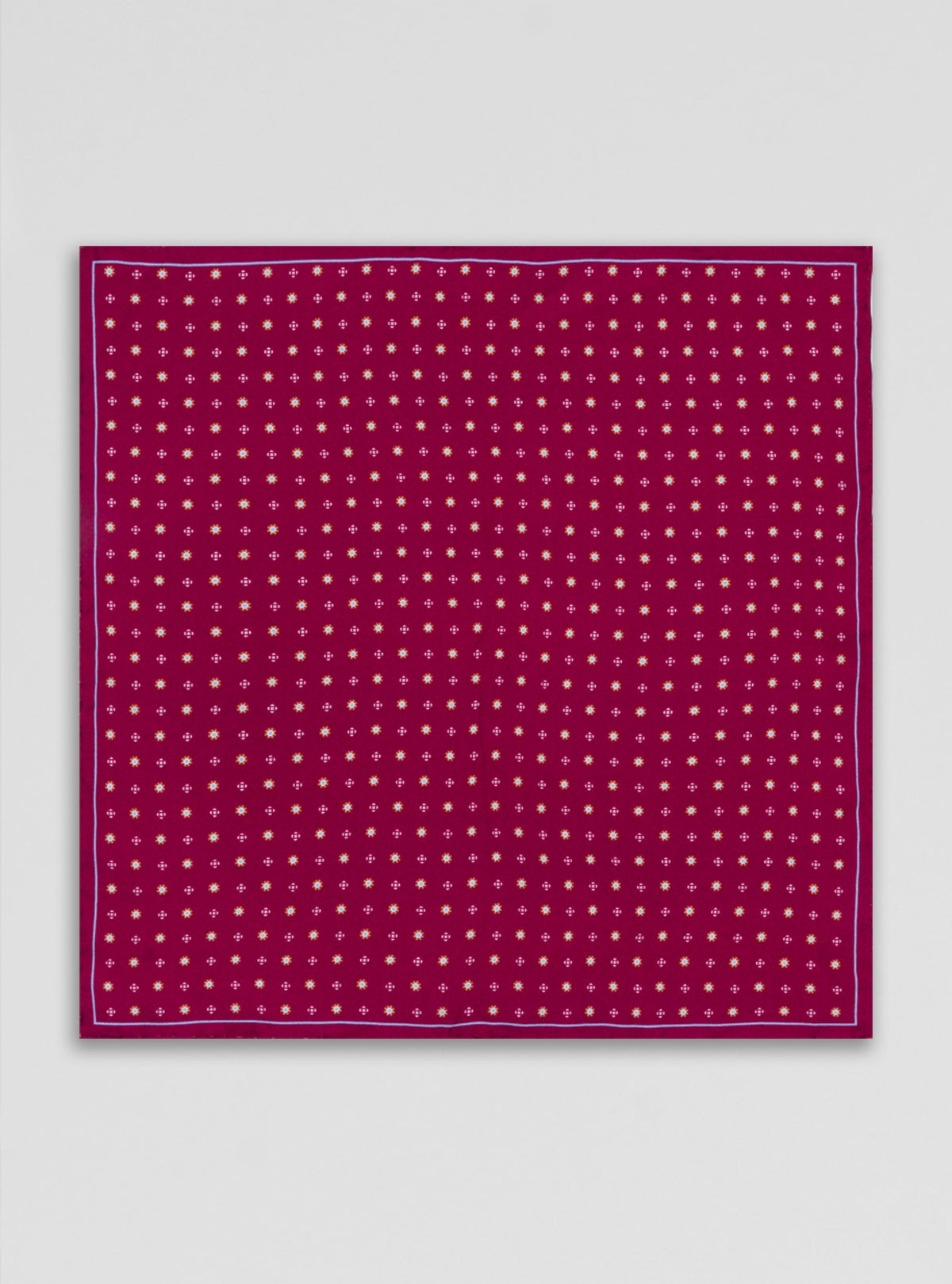 Pochette da giacca a fantasia in seta-0