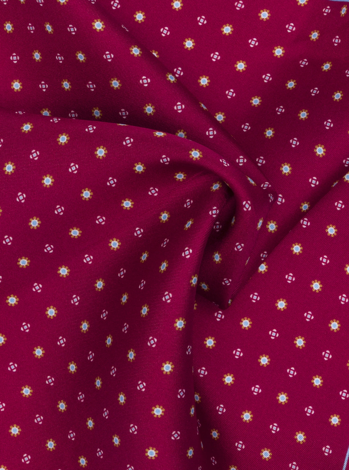 Pochette da giacca a fantasia in seta-1