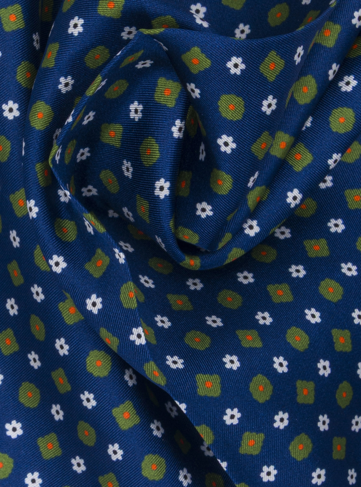 Pochette da giacca a fantasia in seta-1