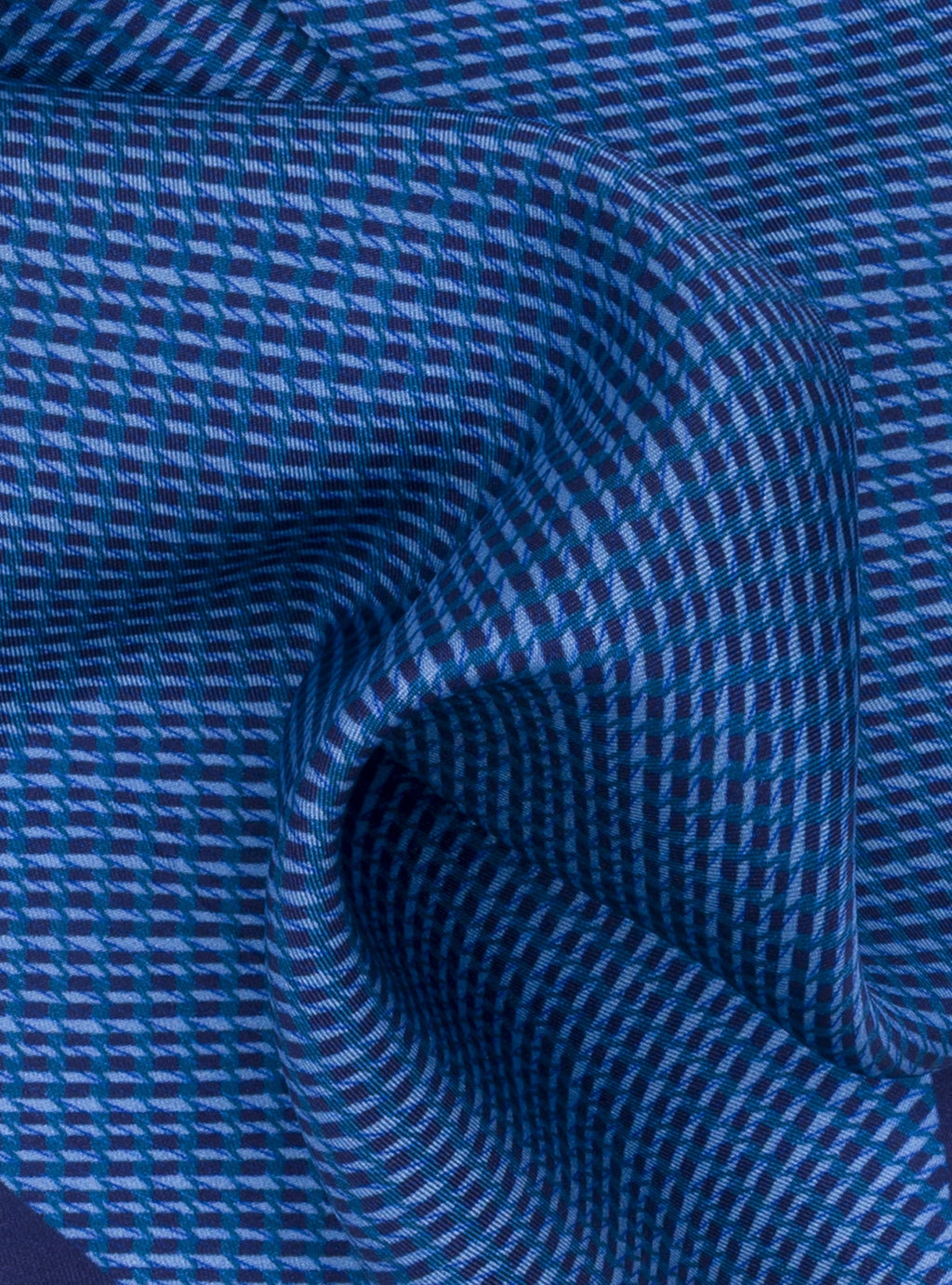 Pochette da giacca a fantasia in seta-1