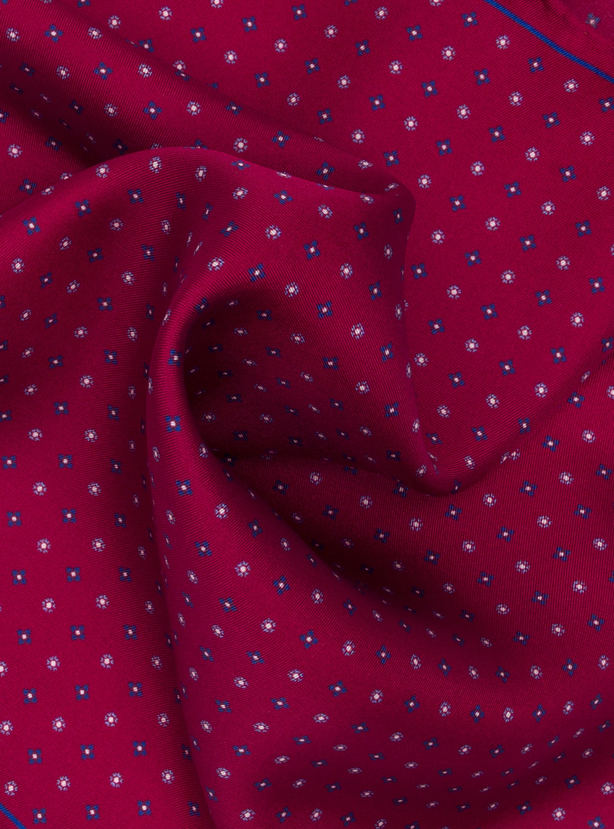 Pochette da giacca a fantasia in seta-1