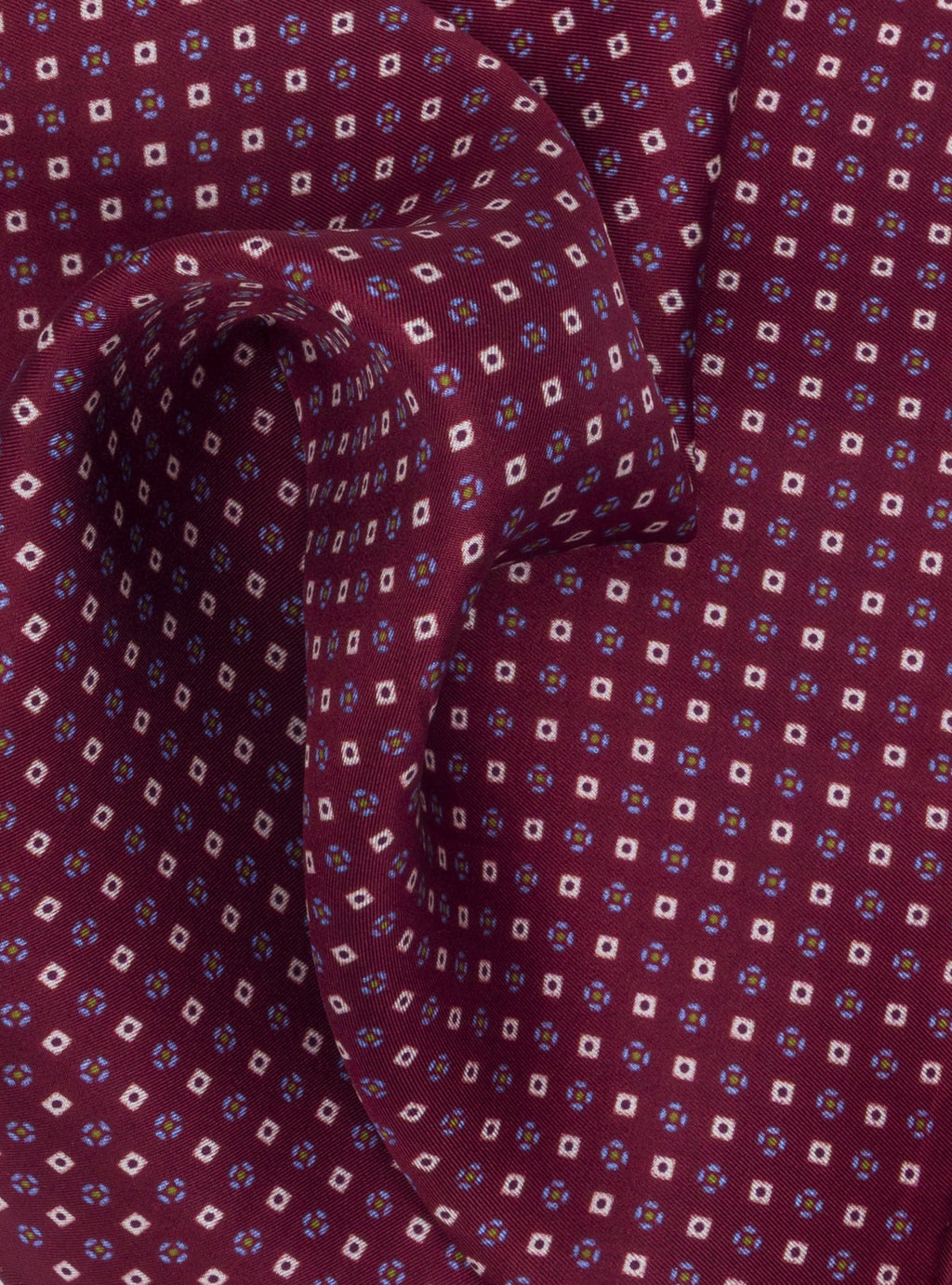 Pochette da giacca a fantasia in seta-1