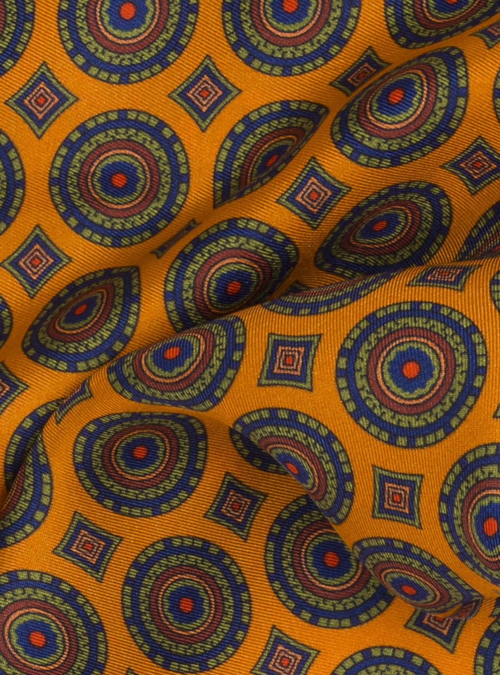 Pochette da giacca a fantasia in seta-1