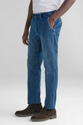 Pantaloni chinos effetto denim-0