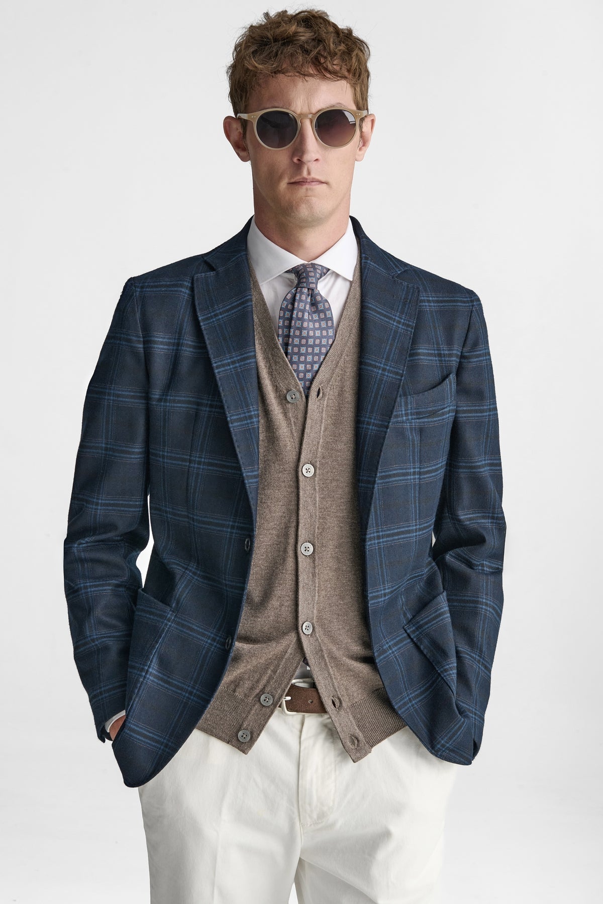 Giacca uomo a quadri sartoriale-3