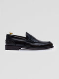 Scarpe mocassini in pelle e cuoio-0