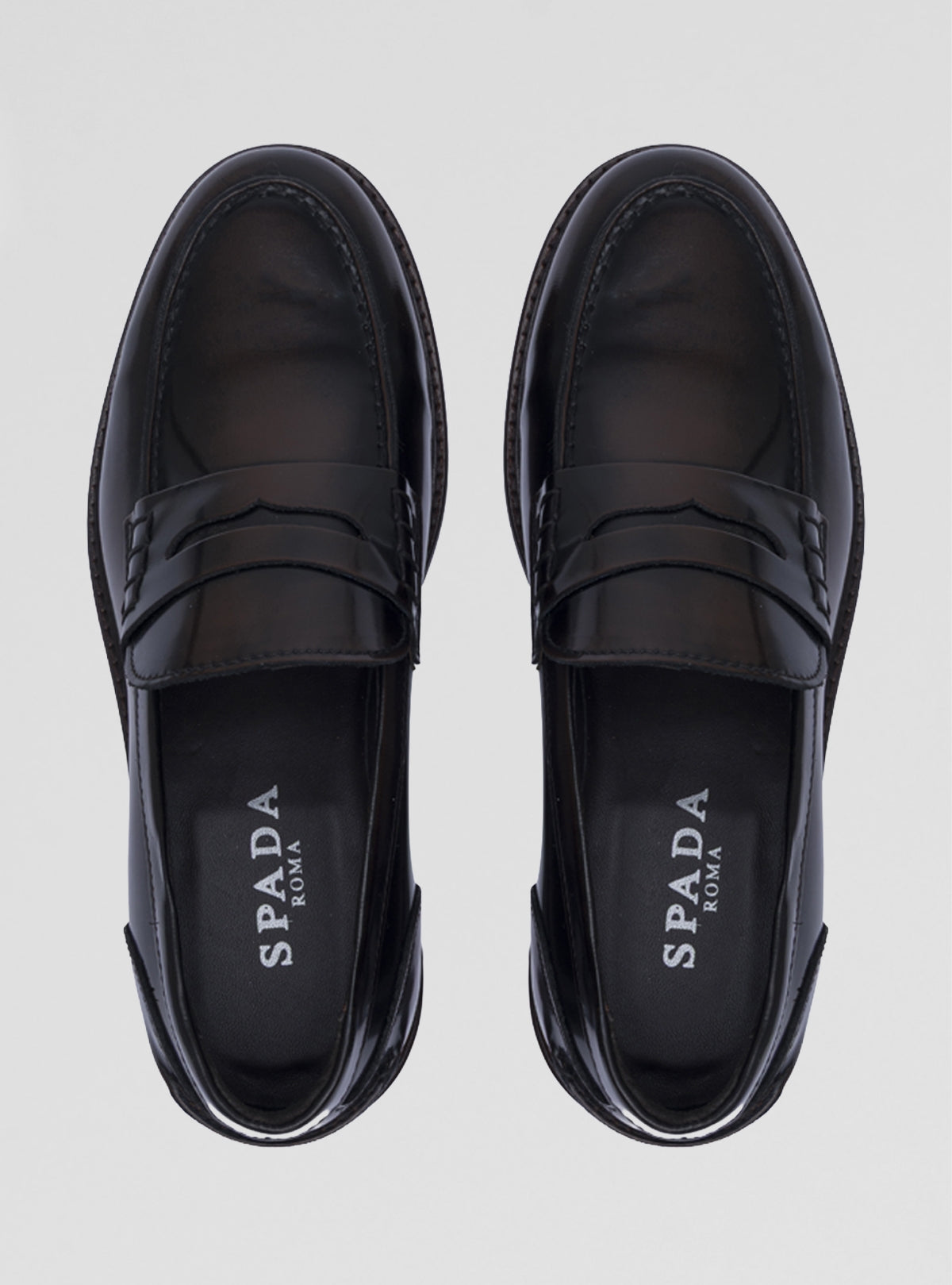 Scarpe mocassini in pelle e cuoio-1
