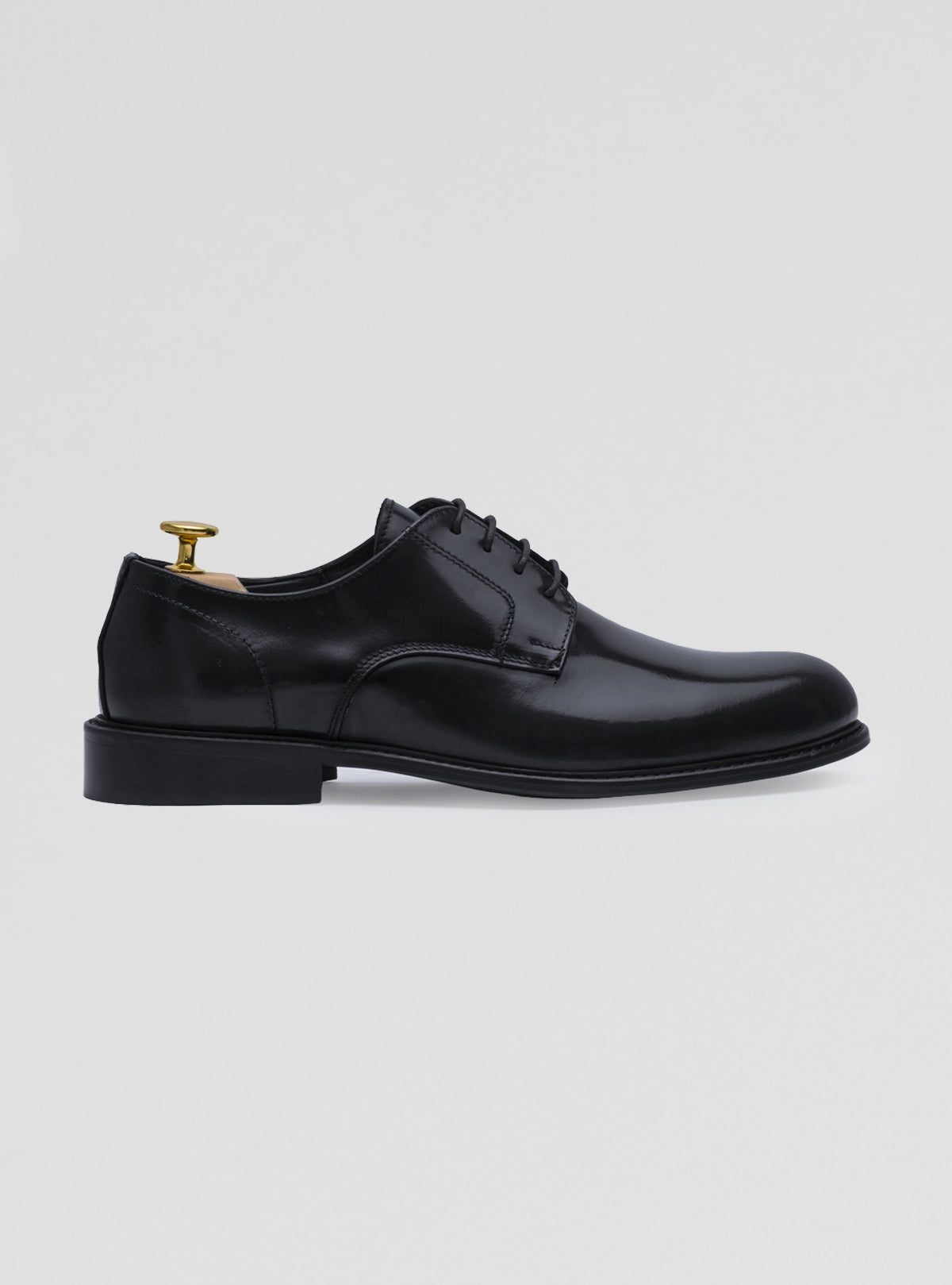 Scarpe derby in pelle con suola cuoio-0