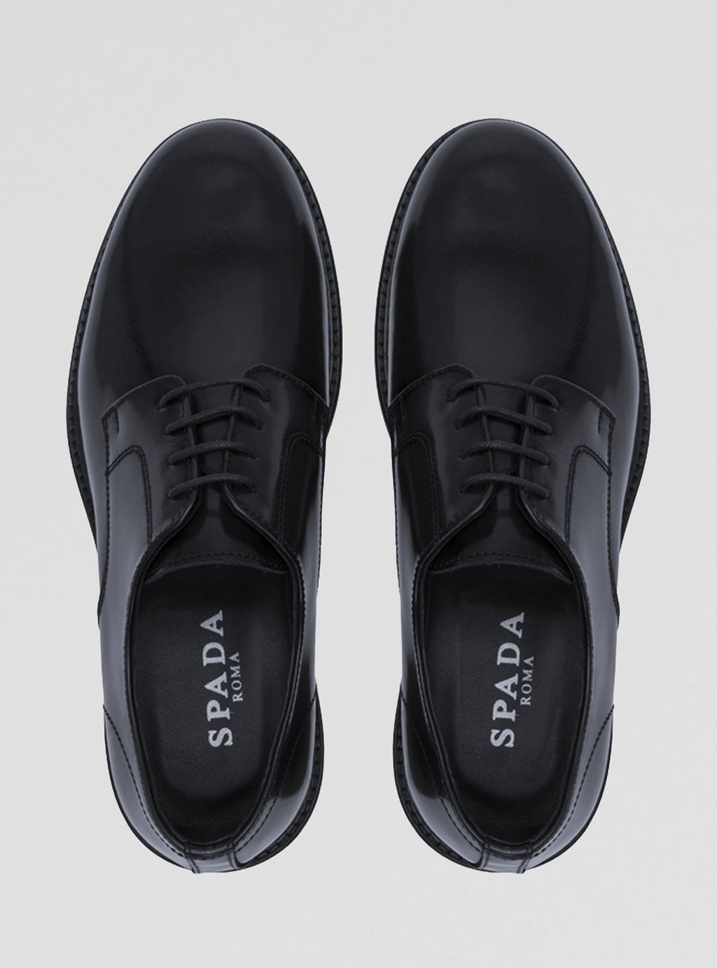 Scarpe derby in pelle con suola cuoio-2