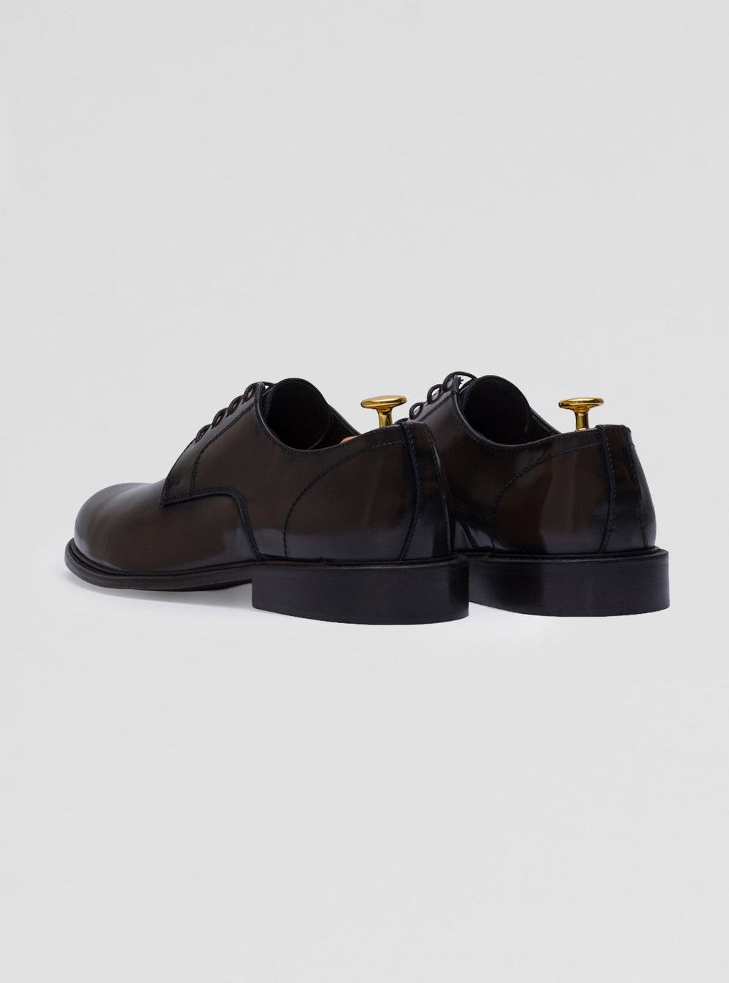 Scarpe derby in pelle con suola cuoio-1