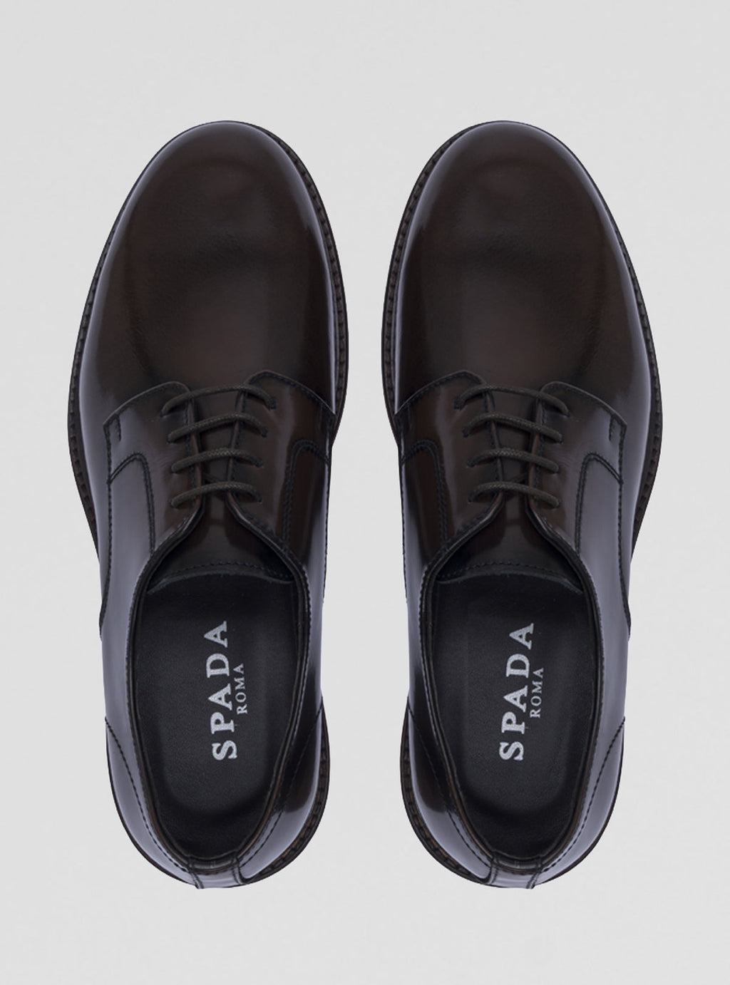 Scarpe derby in pelle con suola cuoio-2