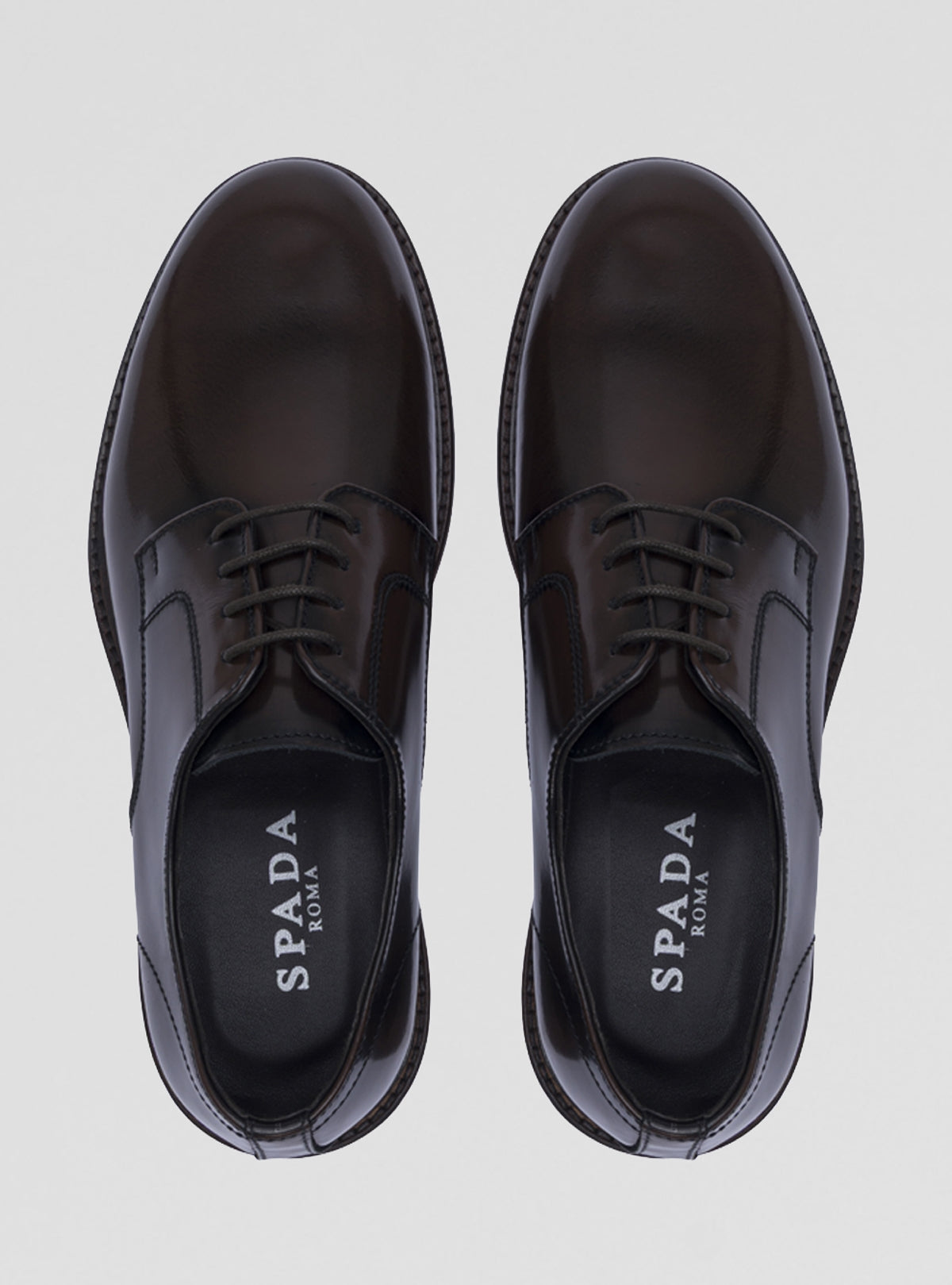 Scarpe derby in pelle con suola cuoio-2