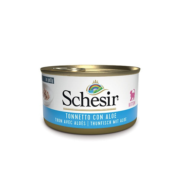 SCHESIR KITTEN TONNO CON ALOE 85 GR.