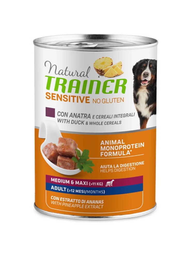 NATURAL TRAINER SENSITIVE ADULT MEDIUM/MAXI ANATRA 400 GR.