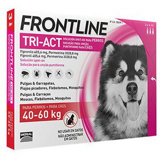 FRONTLINE TRI-ACT CANI 40-60 KG. 3 PIPETTE DA 6 ML.