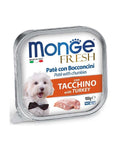 MONGE FRESH PATE' E BOCCONCINI CON TACCHINO 100 GR.