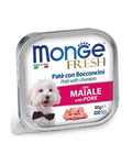 MONGE FRESH PATE' E BOCCONCINI CON MAIALE 100 GR.