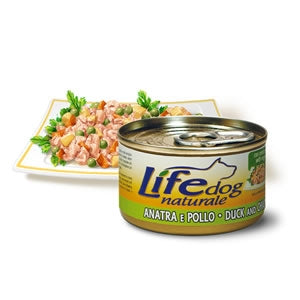 LIFE DOG NATURAL ANATRA E POLLO 90 GR.