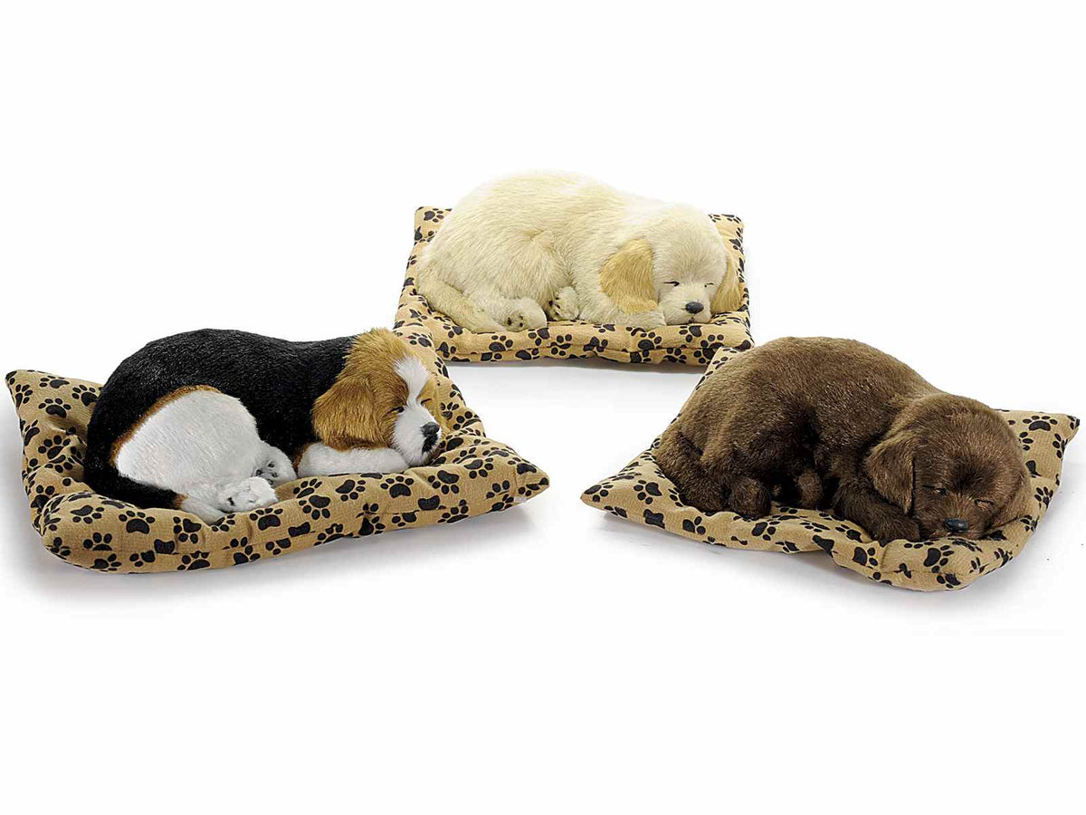 CANE SU CUSCINO DECORATIVO IN FINTO PELO
