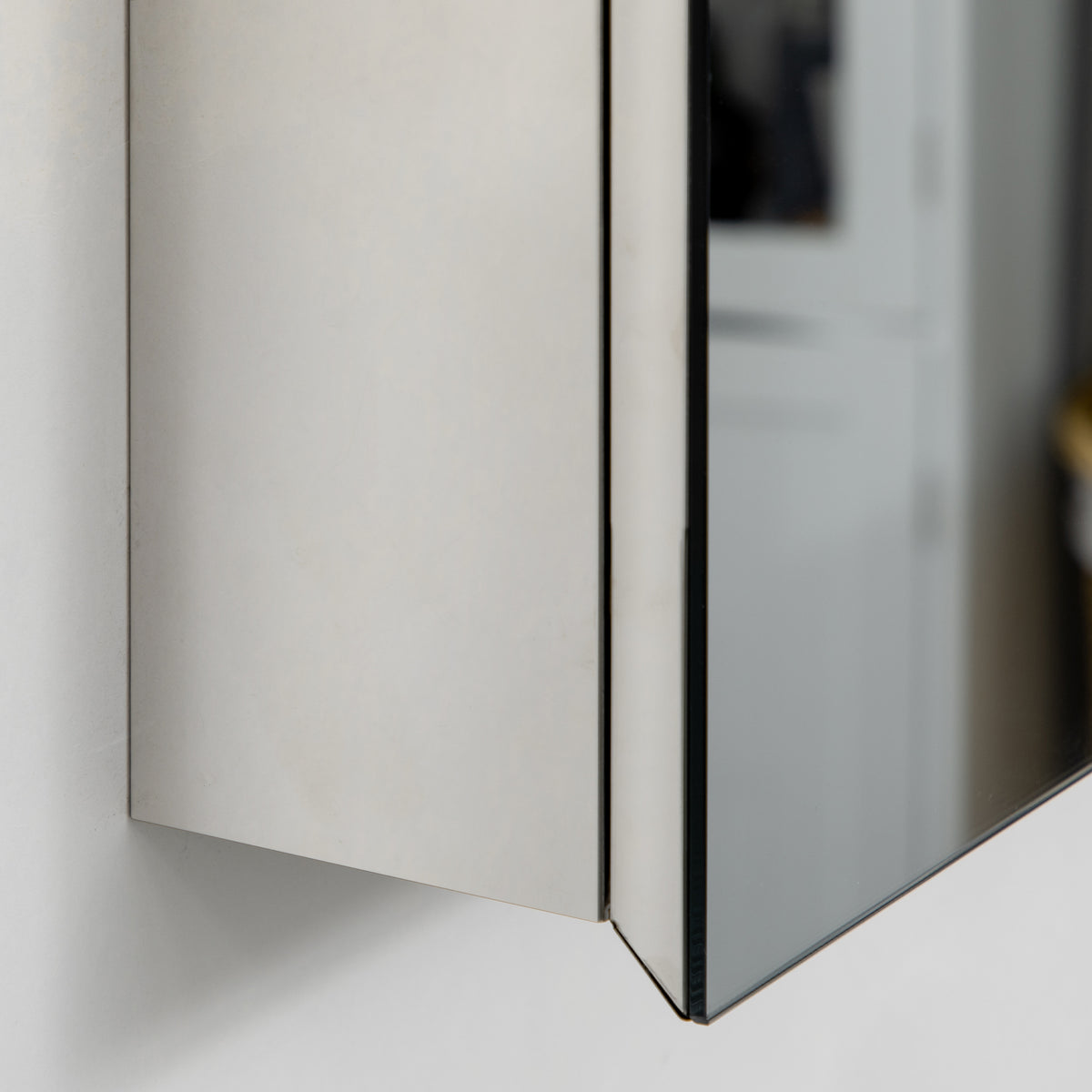 Armoire miroir de salle de bain en acier inoxydable armoire murale de toilette 39 x 12 x 60 cm-7