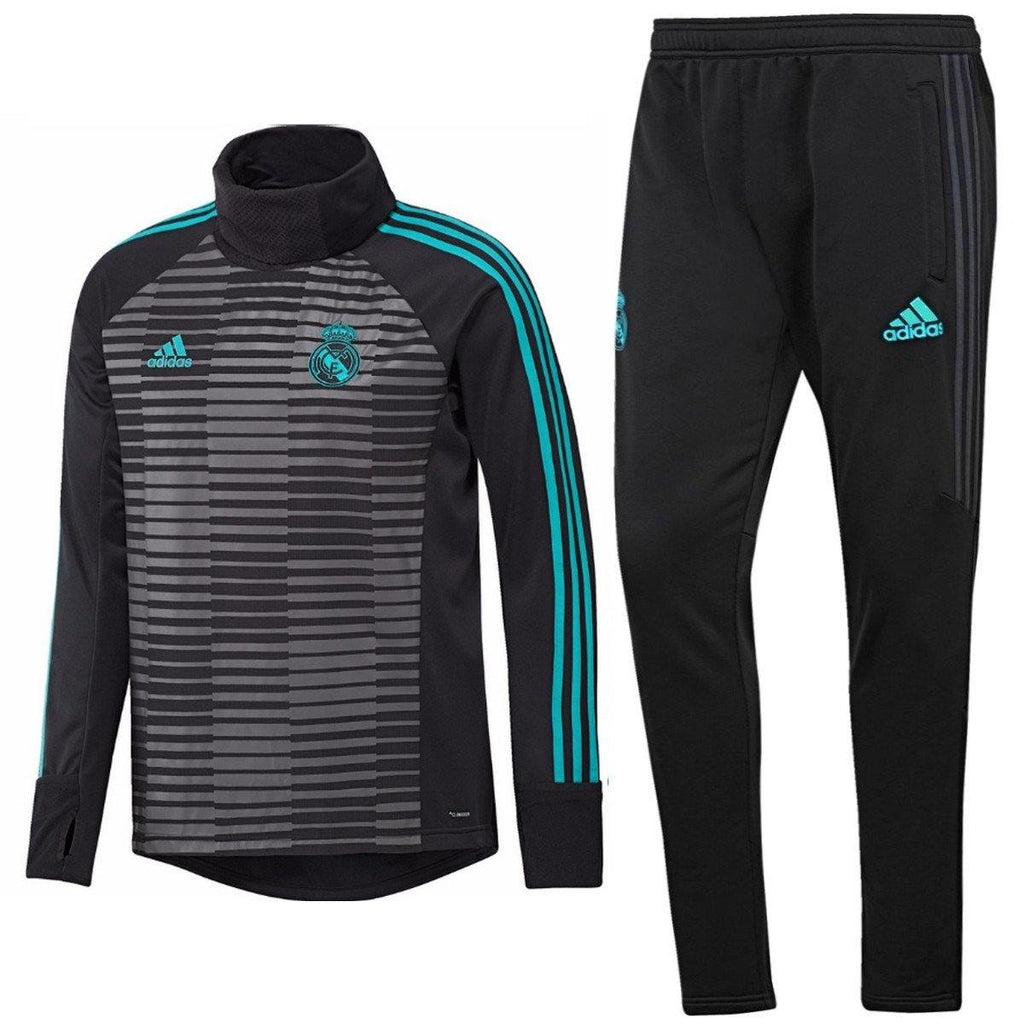 Real Madrid Pre-Match Training Warm Up Soccer Tracksuit 2018 - Adidas-0
