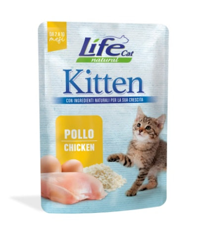 LIFE CAT NATURAL BUSTA KITTEN POLLO 70 GR.