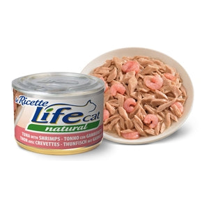 LIFE CAT NATURAL RICETTE TONNO CON GAMBERETTI 150 GR.