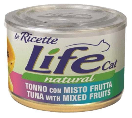 LIFE CAT NATURAL RICETTE TONNO & MISTO FRUTTA 150 GR.