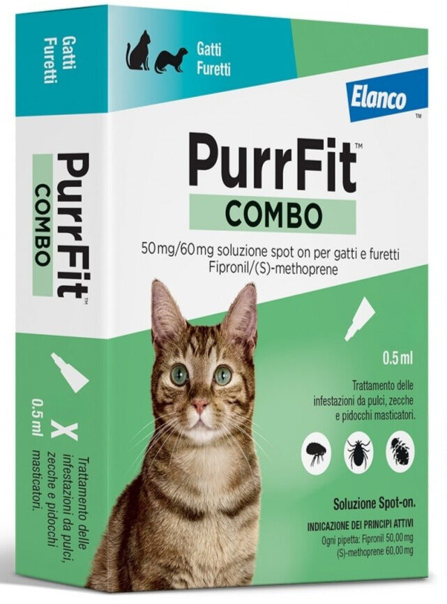 ELANCO PURRFIT COMBO 6 FIALE DA 0,5 ML.
