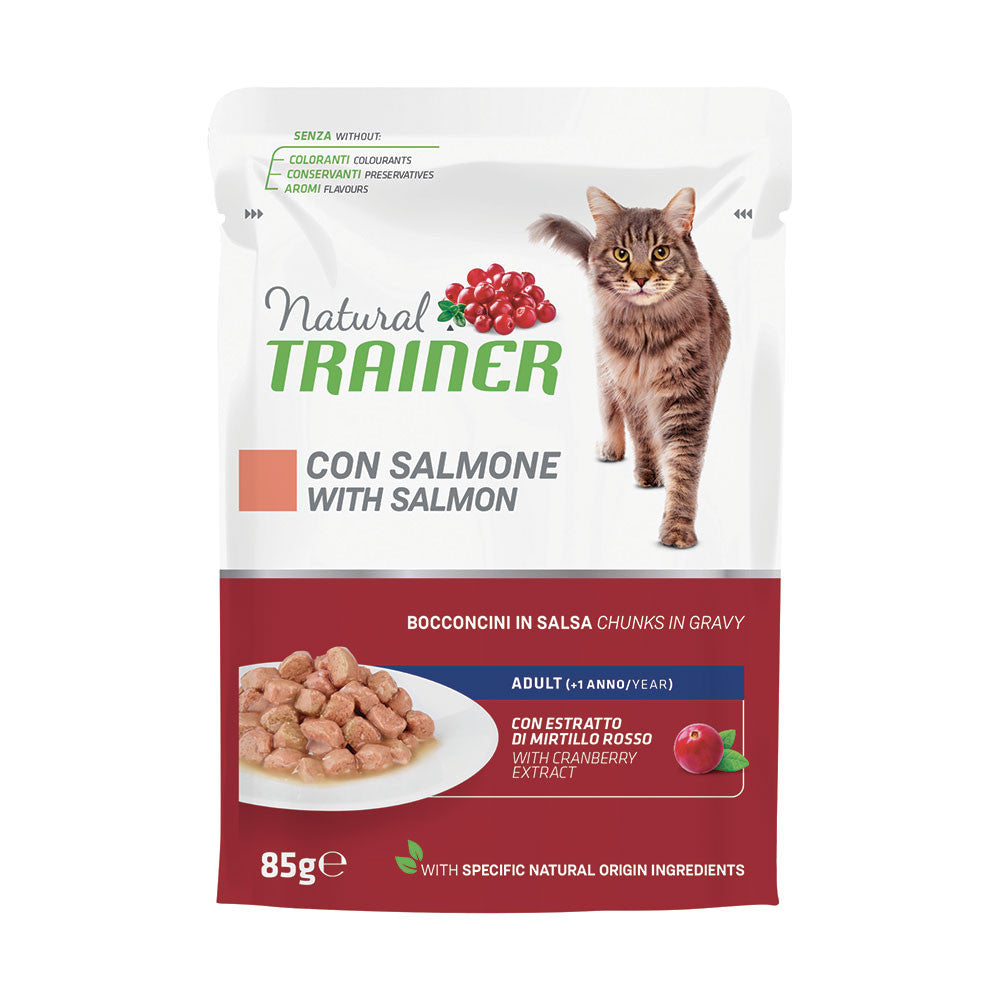 NATURAL TRAINER CAT ADULT SALMONE 85 GR.