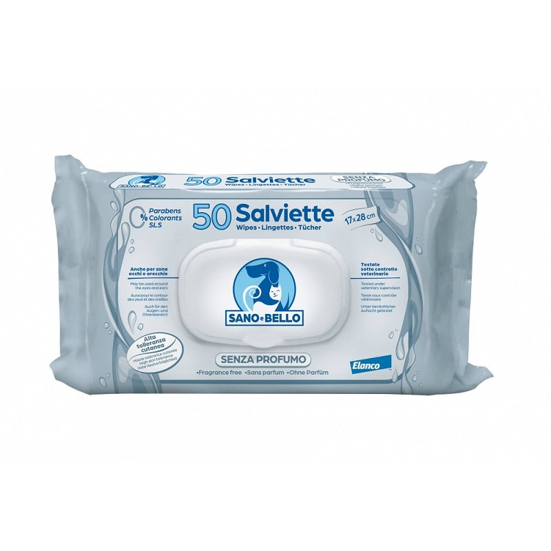 ELANCO SALVIETTE DETERGENTI SENZA PROFUMO 50 PZ.