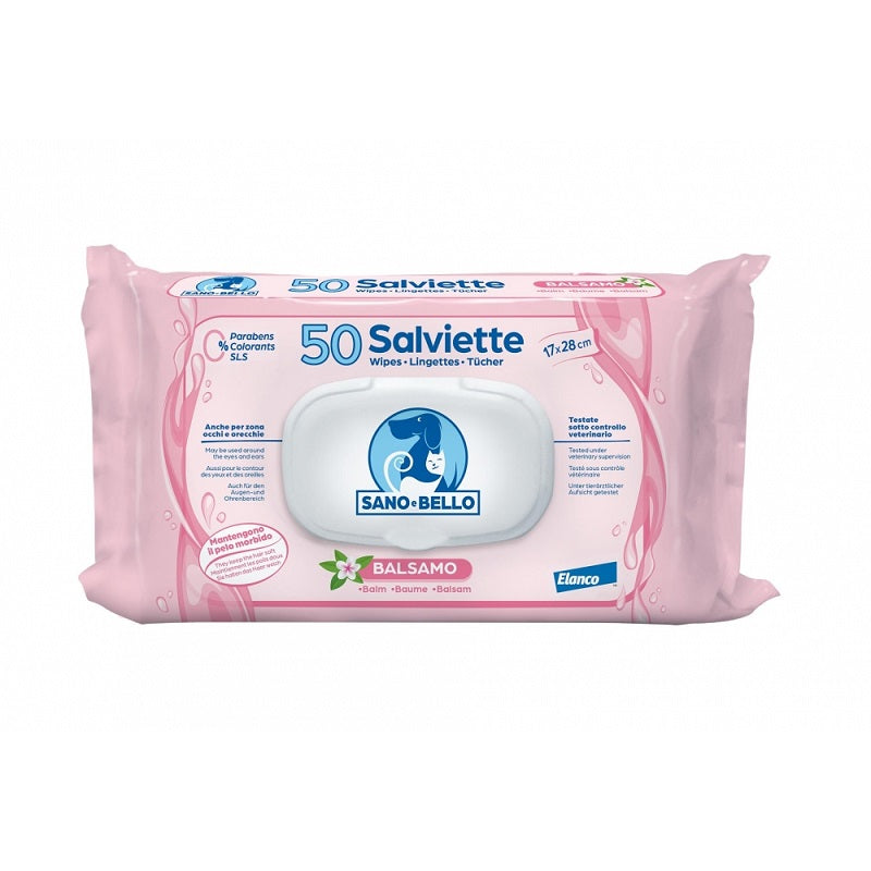ELANCO SALVIETTE DETERGENTI BALSAMO 50 PZ.