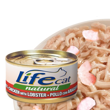 LIFE CAT NATURAL POLLO CON ARAGOSTA 85 GR.