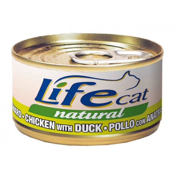 LIFE CAT NATURAL POLLO CON ANATRA 85 GR.