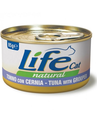 LIFE CAT NATURAL TONNO CON CERNIA 85 GR.