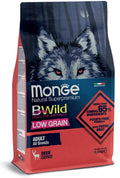 MONGE BWILD DOG LOW GRAIN ADULT CERVO 12 KG.