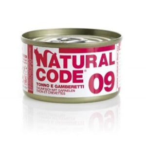 NATURAL CODE 09 TONNO & GAMBERETTI 85 GR.