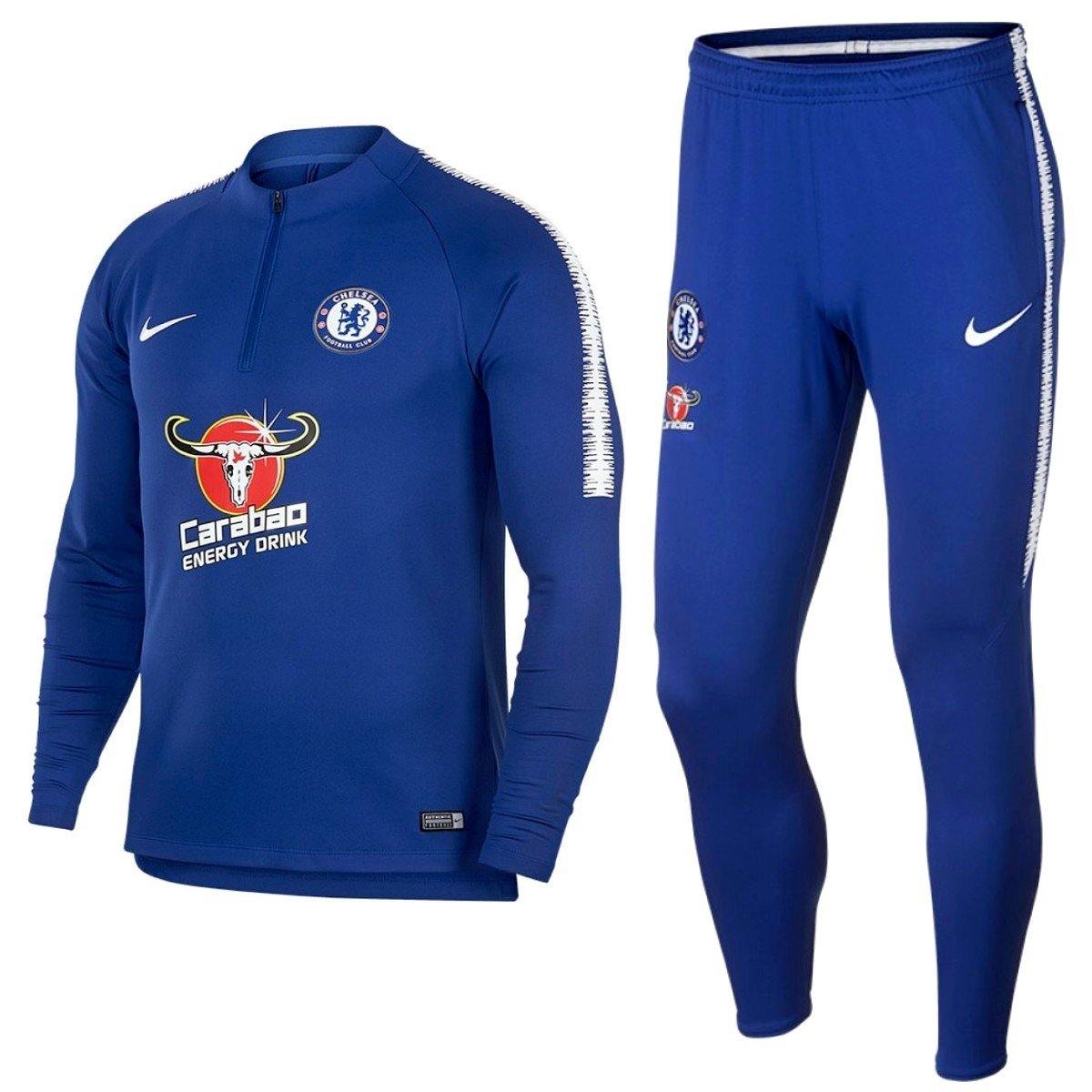 Chelsea Fc Training Technical Soccer Tracksuit 2018/19 Blue - Nike-0