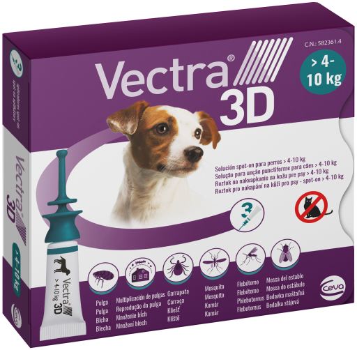 VECTRA 3D SPOT-ON CANI (4-10 KG.) 3 PIPETTE