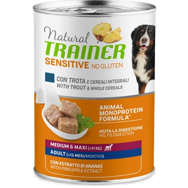 NATURAL TRAINER SENSITIVE ADULT MEDIUM/MAXI TROTA 400 GR.