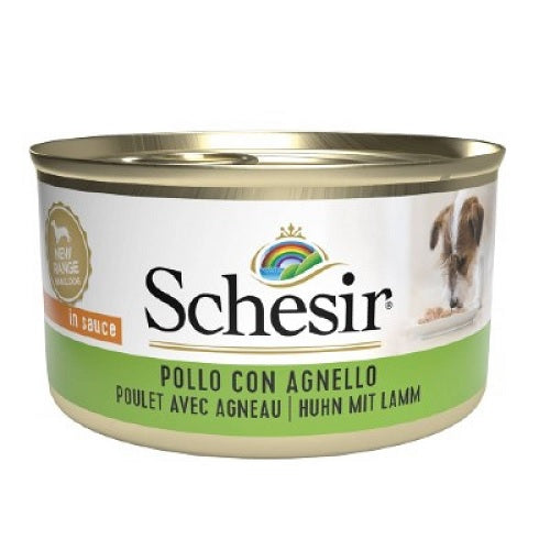 SCHESIR DOG POLLO & AGNELLO 85 GR.